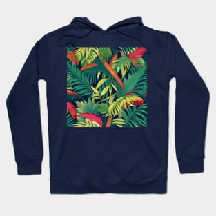 Tropical leaves Hoodie